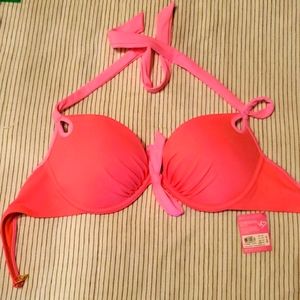NWT VS Hot Pink Bikini Top